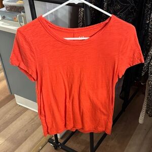 GAP Women's Short Sleeve Tee - Bright Orange